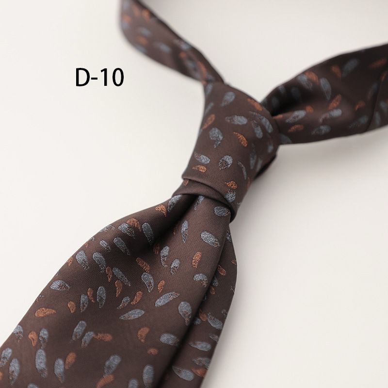 2 Piece - Brown Splatter Tie and Pocket square