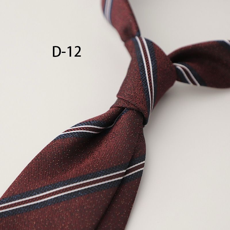 2 Piece - Wine Striped Tie and Pocket square