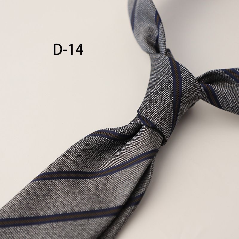 2 Piece - Grey with Blue Striped Tie and Pocket square