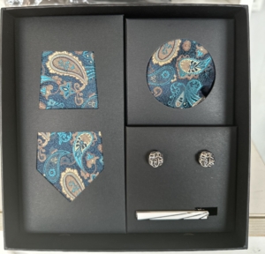 4-Piece Turquoise Paisley Set
