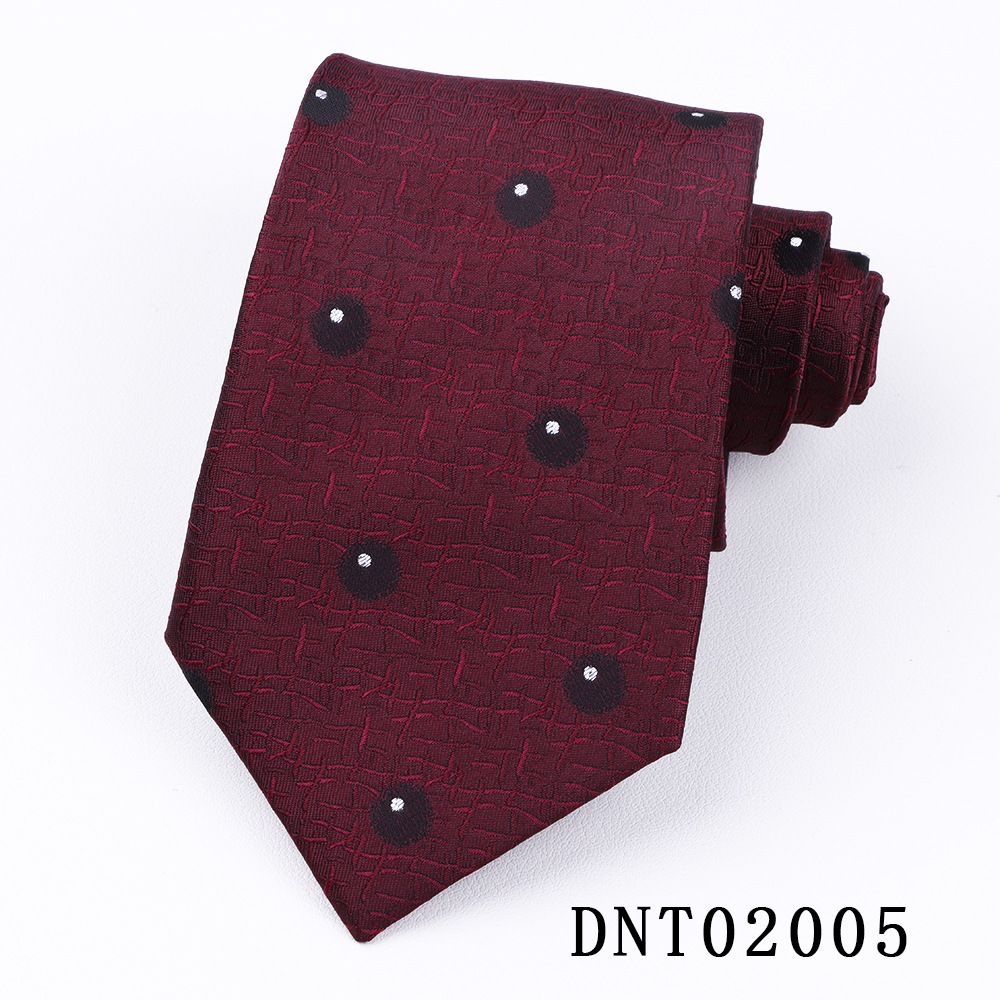 2 Piece - Burgundy Dotted Tie and Pocket square