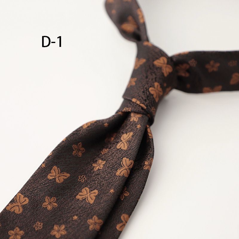 2 Piece - Brown & Gold Tie and Pocket square