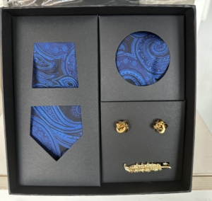 4-Piece Royal Blue Paisley Set