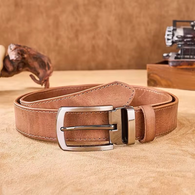 Light Brown Leather Belt