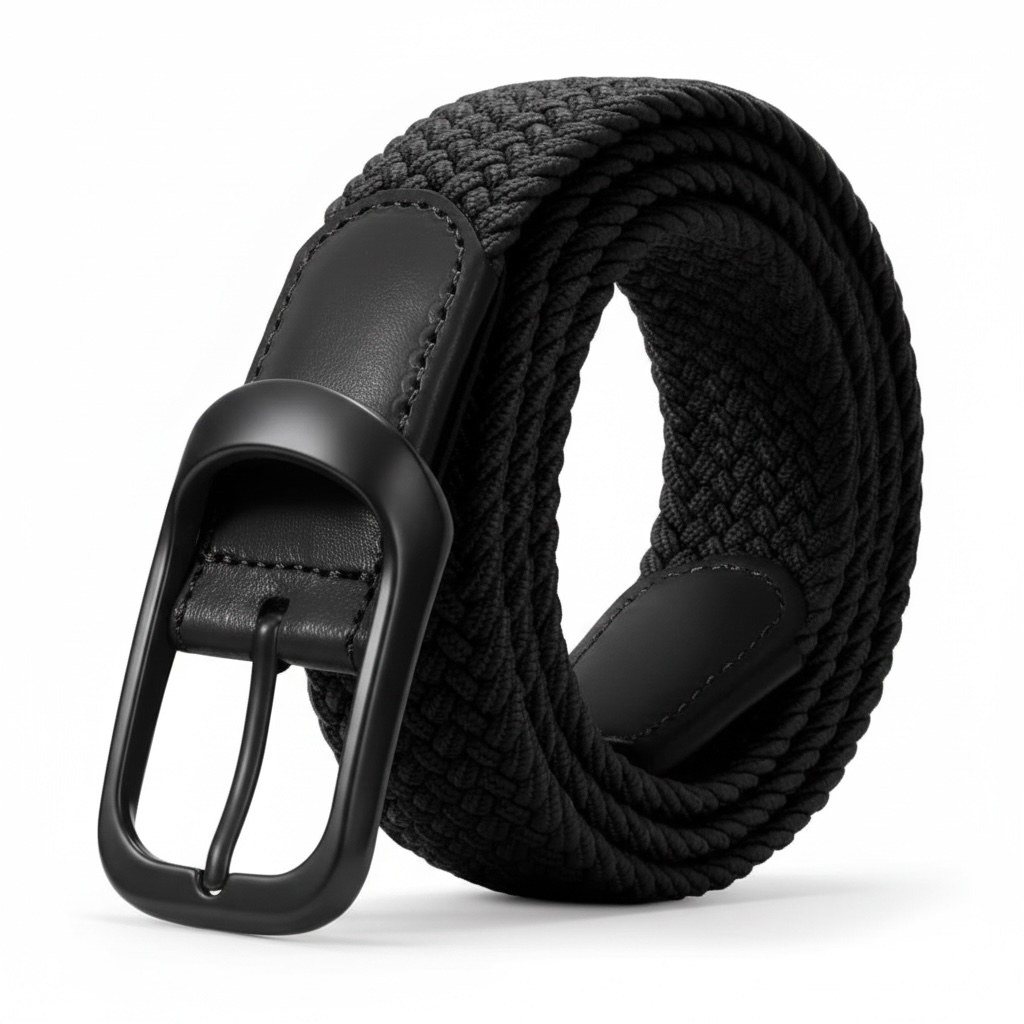Black Woven Belt